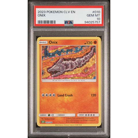 2023 POKEMON CLASSIC COLLECTION ONIX 010/034 PSA 10