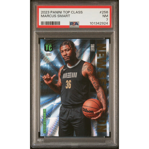 2024 NBA PANINI TOP CLASS MARCUS SMART NEW SENSATION 256 PSA 7