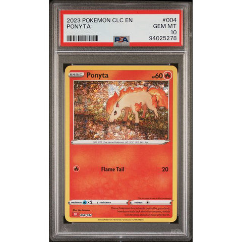 2023 POKEMON CLASSIC COLLECTION PONYTA 004/034 PSA 10