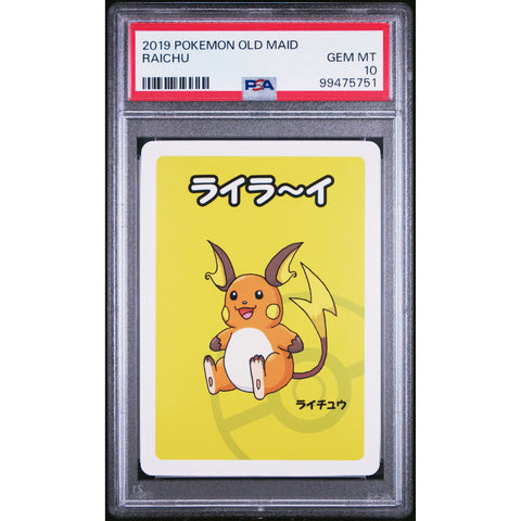 2019 POKEMON JPN OLD MAID RAICHU PSA 10