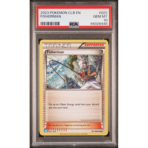 2023 POKEMON CLASSIC COLLECTION FISHERMAN 022/034 PSA 10