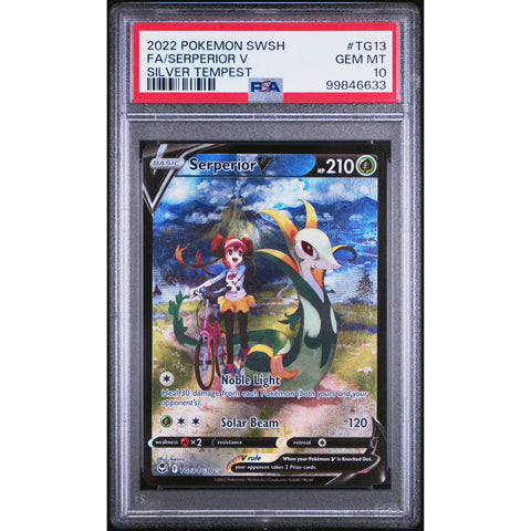 2022 POKEMON SILVER TEMPEST SERPERIOR TG13/TG30 PSA 10