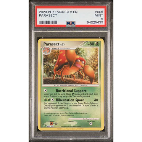 2023 POKEMON CLASSIC COLLECTION PARASECT 005/034 PSA 9