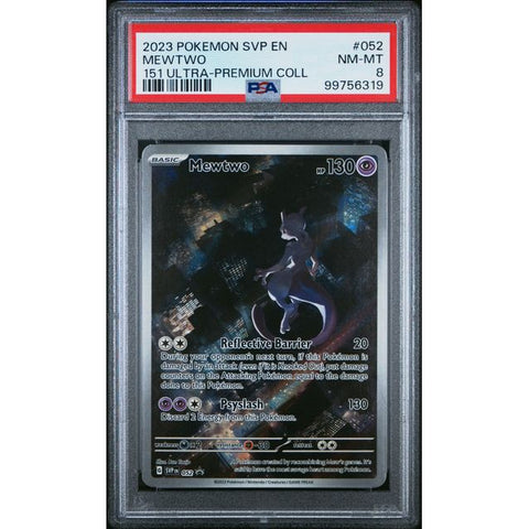 2023 POKEMON SCARLET VIOLET PROMO MEWTWO 151 SVP052 PSA 8