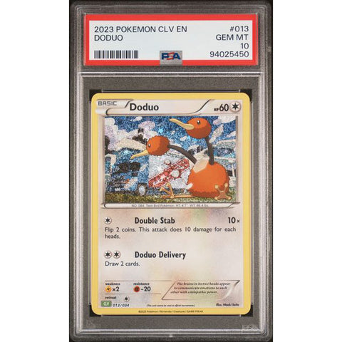 2023 POKEMON CLASSIC COLLECTION DODUO 013/034 PSA 10