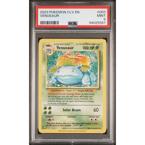 2023 POKEMON CLASSIC COLLECTION VENUSAUR 003/034 PSA 9