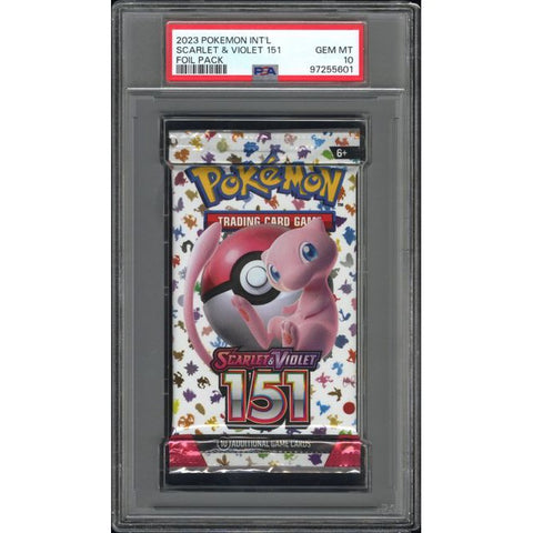 2023 POKEMON INT'L SCARLET & VIOLET 151 FOIL PACK PSA 10