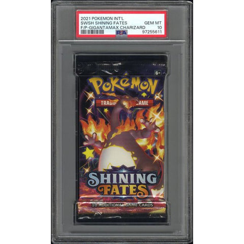 2021 POKEMON INT'L SWSH SHINING FATES F/P-GIGANTAMAX CHARIZARD PSA 10