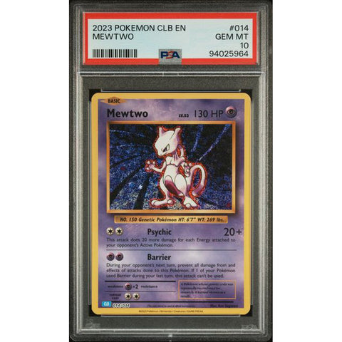 2023 POKEMON CLASSIC COLLECTION MEWTWO 014/034 PSA 10