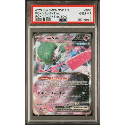 2023 POKEMON SCARLET VIOLET PROMO IRON VALIANT SVP068 PSA 10