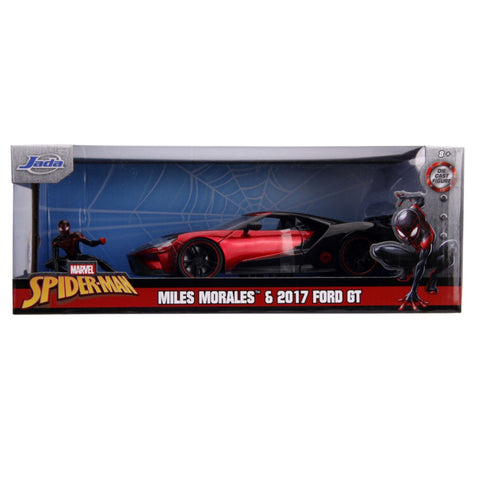 Marvel - Miles Morales 2017 Ford GT 1:24 Scale Hollywood Ride Car Model