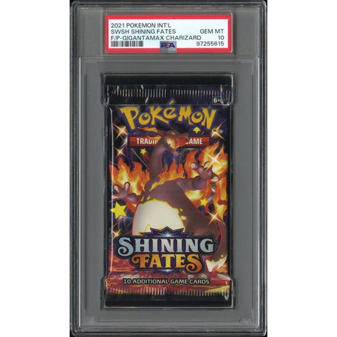 2021 POKEMON INT'L SWSH SHINING FATES F/P-GIGANTAMAX CHARIZARD PSA 10