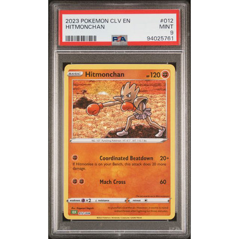 2023 POKEMON CLASSIC COLLECTION HITMONCHAN 012/034 PSA 9