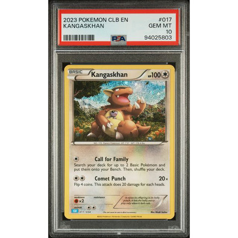 2023 POKEMON CLASSIC COLLECTION KANGASKHAN 017/034 PSA 10