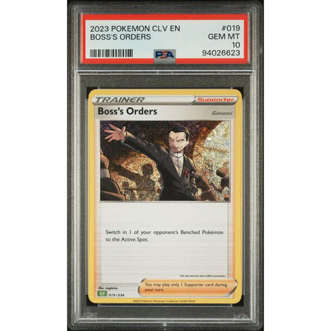 2023 POKEMON CLASSIC COLLECTION BOSS'S ORDERS 019/034 PSA 10