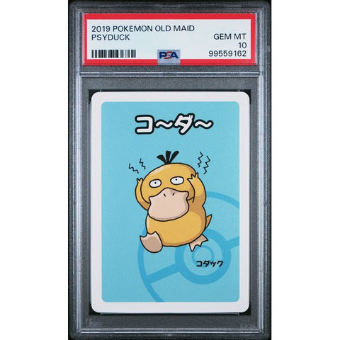 2019 POKEMON JPN OLD MAID PSYDUCK PSA 10