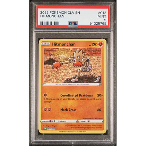 2023 POKEMON CLASSIC COLLECTION HITMONCHAN 012/034 PSA 9