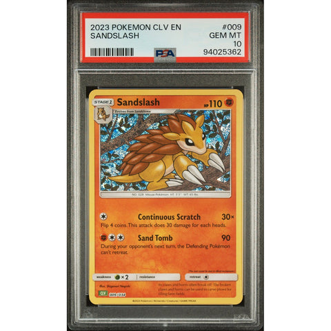 2023 POKEMON CLASSIC COLLECTION 009/034 SANDSLASH PSA 10