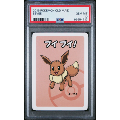 2019 POKEMON JPN OLD MAID EEVEE PSA 10