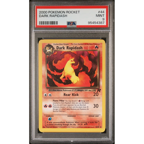 2000 POKEMON ROCKET DARK RAPIDASH 44/82 PSA 9