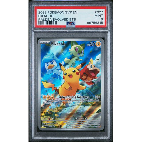 2024 POKEMON SCARLET VIOLET PROMO PIKACHU PALDEA EVOLVED SVP027 PSA 9