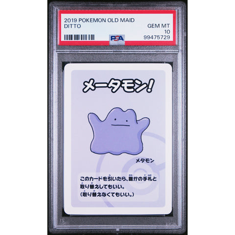 2022 POKEMON JPN OLD MAID DITTO PSA 10