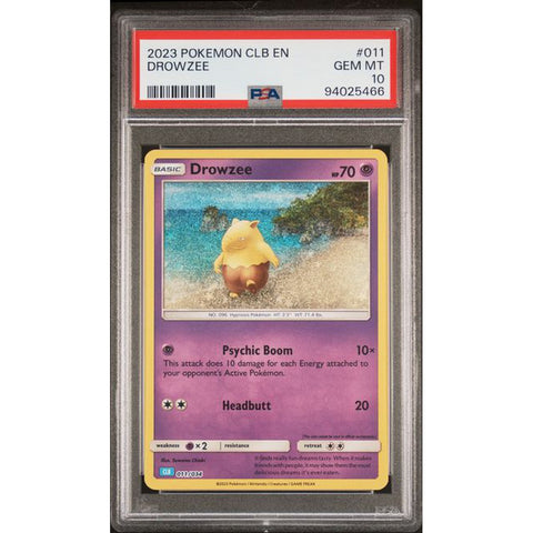 2023 POKEMON CLASSIC COLLECTION DROWZEE 011/034 PSA 10