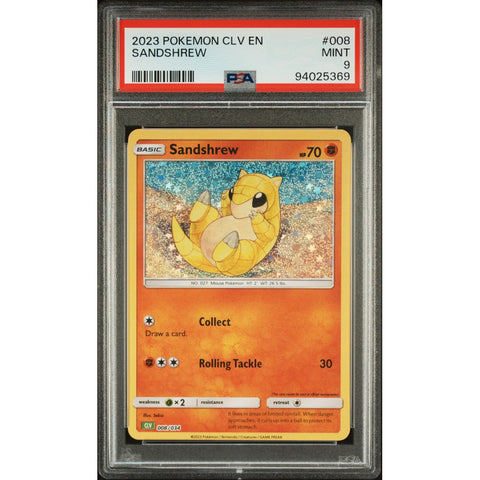 2023 POKEMON CLASSIC COLLECTION 008/034 SANDSHREW PSA 9