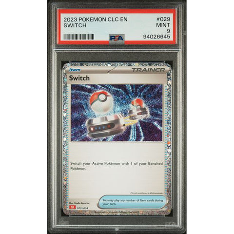 2023 POKEMON CLASSIC COLLECTION SWITCH 029/034 PSA 9