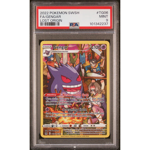 2022 POKEMON LOST ORIGIN GENGAR TG06/TG30 PSA 9