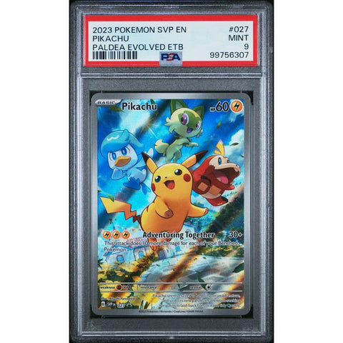 2025 POKEMON SCARLET VIOLET PROMO PIKACHU PALDEA EVOLVED SVP027 PSA 9