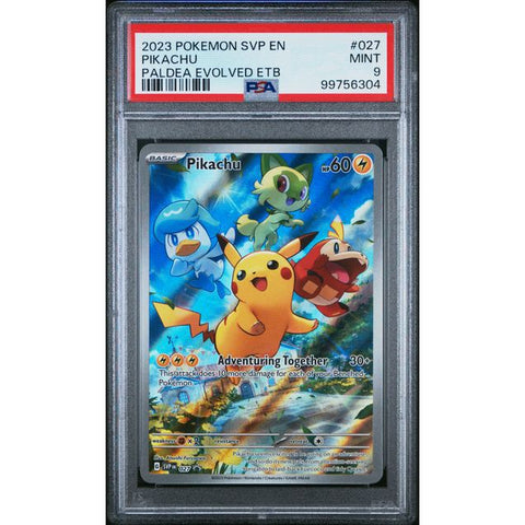 2024 POKEMON SCARLET VIOLET PROMO PIKACHU PALDEA EVOLVED SVP027 PSA 9