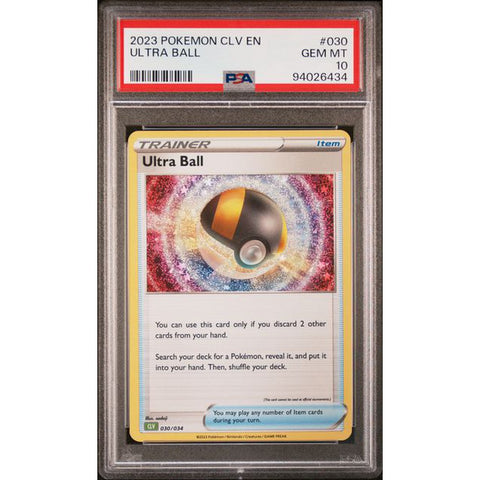 2023 POKEMON CLASSIC COLLECTION ULTRA BALL 030/034 PSA 10