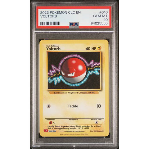 2023 POKEMON CLASSIC COLLECTION VOLTORB 010/034 PSA 10