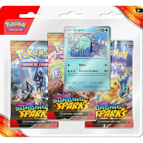 Pokemon TCG: Scarlet & Violet - Surging Sparks Three Booster Blister