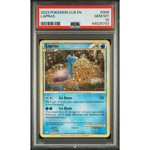 2023 POKEMON CLASSIC COLLECTION LAPRAS 008/034 PSA 10