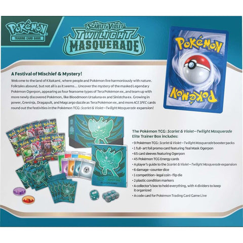 Pokemon TCG: Scarlet & Violet - Twilight Masquerade Elite Trainer Box