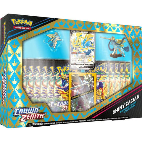 Pokemon TCG: Crown Zenith Shiny Zacian/Zamazenta Figure Box