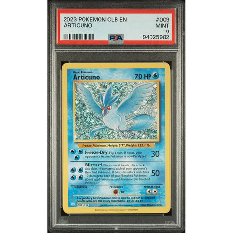 2023 POKEMON CLASSIC COLLECTION ARTICUNO 009/034 PSA 9