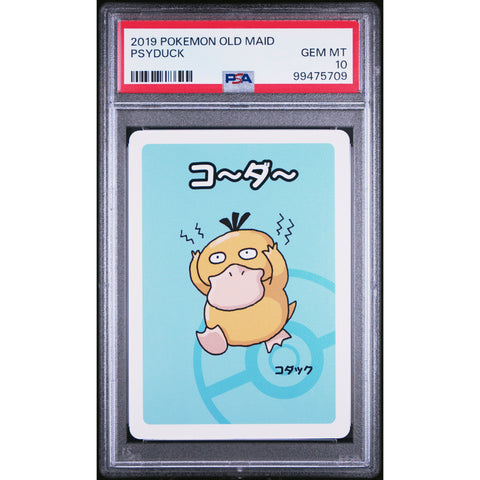 2021 POKEMON JPN OLD MAID PSYDUCK PSA 10