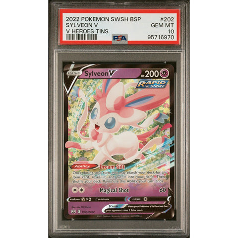 2022 POKEMON SWORD & SHIELD PROMO SYLVEON SWSH202 PSA10