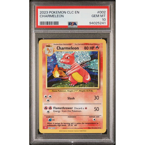 2023 POKEMON CLASSIC COLLECTION CHARMELEON 002/034 PSA 10