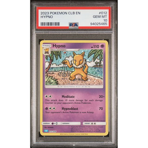 2023 POKEMON CLASSIC COLLECTION HYPNO 012/034 PSA 10