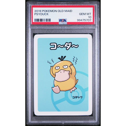 2019 POKEMON JPN OLD MAID PSYDUCK PSA 10