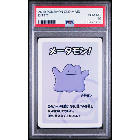 2019 POKEMON JPN OLD MAID DITTO PSA 10