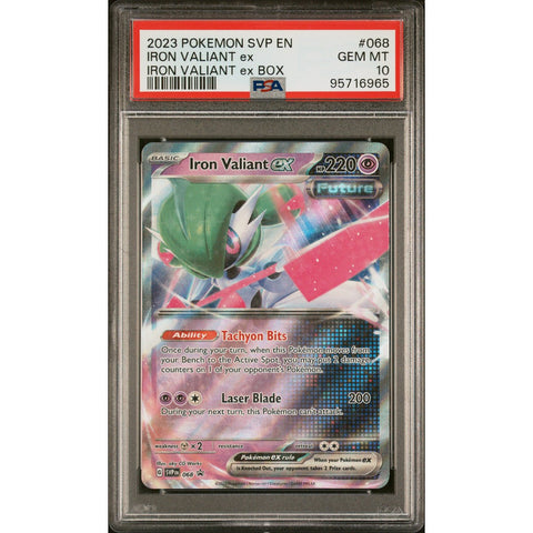 2023 POKEMON SCARLET VIOLET PROMO IRON VALIANT SVP068 PSA 10