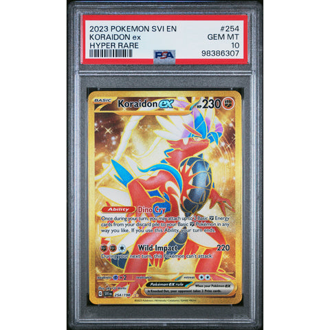 2023 POKEMON SCARLET VIOLET KORAIDON 254/198 PSA 10