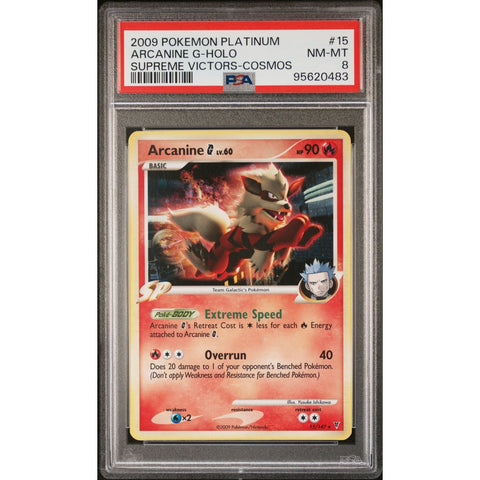 2009 POKEMON SUPREME VICTORS ARCANINE 15/147 PSA 8