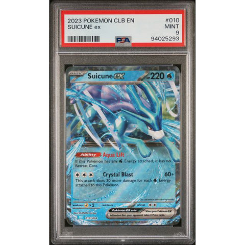 2023 POKEMON CLASSIC COLLECTION SUICUNE EX 010/034 PSA 9