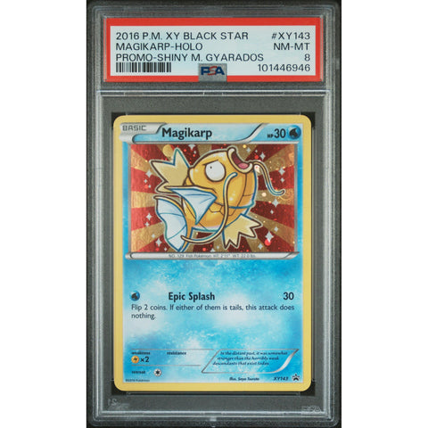 2016 POKEMON XY PROMO MAGIKARP XY143 PSA 8 2